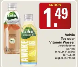 WEZ Volvic Tee oder Vitamin Wasser Angebot