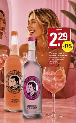 WEZ Thomas Henry Bittere Limonaden Angebot