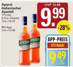 WEZ Aperol italienischer Aperitif Angebot