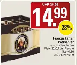 WEZ Franziskaner Weissbier Angebot