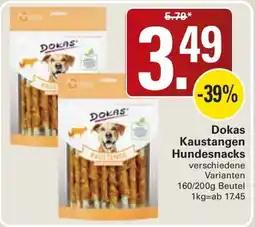 WEZ Dokas Kaustangen Hundesnacks Angebot