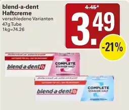 WEZ blend-a-dent Haftcreme Angebot