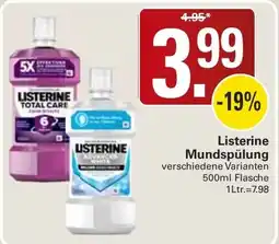 WEZ Listerine Mundspülung Angebot