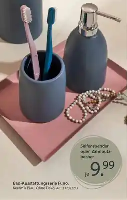 Zurbrüggen Bad-Ausstattungsserie Funo Seifenspender oder Zahnputzbecher Angebot