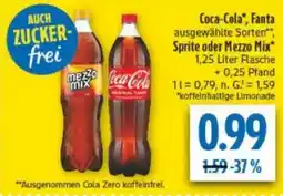 diska Coca-Cola, Fanta, Sprite oder Mezzo Mix Angebot