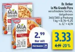 diska Dr. Oetker la Mia Grande Pizza Angebot
