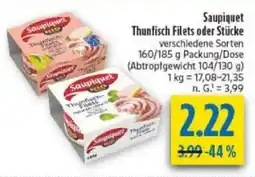 diska Saupiquet Thunfisch Filets Angebot