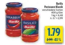 diska Barilla Pastasauce Klassik Angebot