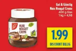 diska BUTZ GOURMET Nuss Nougat Creme Angebot