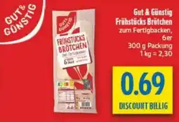 diska Gut & Günstig Frühstücks Brötchen Angebot