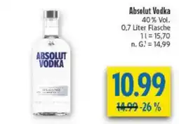 diska Absolut Vodka Angebot