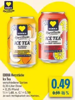 diska EDEKA Herzstücke Ice Tea Angebot