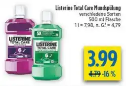 diska Listerine Total Care Mundspülung Angebot
