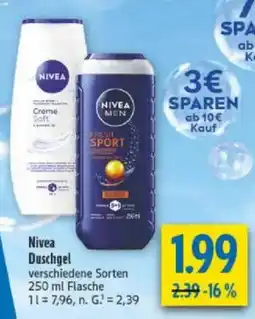 diska Nivea Duschgel Angebot