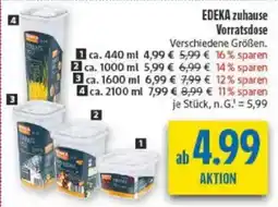 diska EDEKA zuhause Vorratsdose Angebot