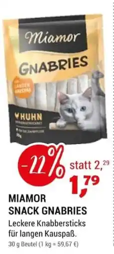 Zookauf MIAMOR SNACK GNABRIES Angebot