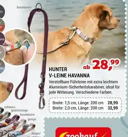 Zookauf HUNTER V-LEINE HAVANNA Angebot