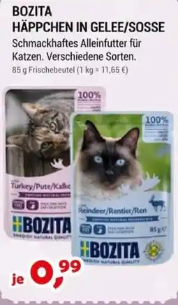 Zookauf BOZITA HÄPPCHEN IN GELEE/SOSSE Angebot