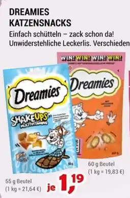 Zookauf Dreamies Katzensnacks Angebot