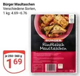 Globus BÜRGER Rindfleisch Maultaschen Angebot