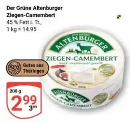 Globus Der Grüne Altenburger Ziegen-Camembert Angebot