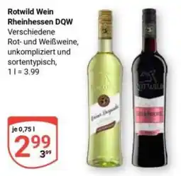Globus Rotwild Wein Rheinhessen DQW Angebot