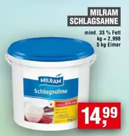 Handelshof MILRAM Schlagsahne Angebot