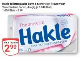 Globus Hakle Toilettenpapier Traumweich Angebot
