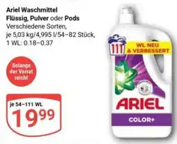 Globus Ariel Waschmittel Angebot