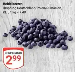 Globus Heidelbeeren Angebot