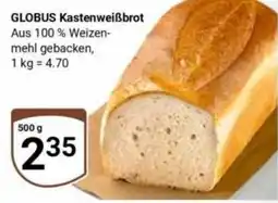 Globus GLOBUS Kastenweißbrot Angebot