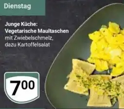 Globus Junge Küche: Vegetarische Maulaschen mit Zwiebelschmelz, dazu Kartoffelsalat Angebot