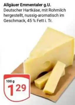 Globus Allgäuer Emmentaler g.U. Angebot