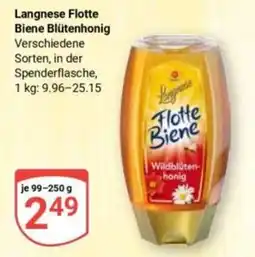 Globus Langnese Flotte Biene Blütenhonig Angebot