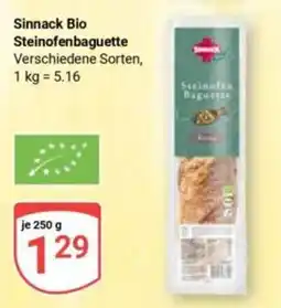 Globus Sinnack Bio Steinofenbaguette Angebot