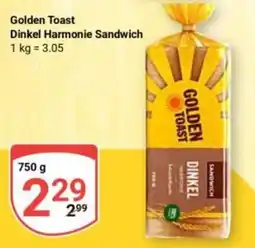 Globus Golden Toast Dinkel Harmonie Sandwich Angebot