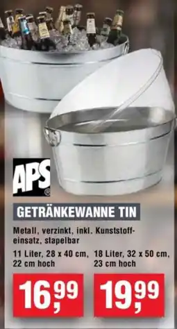 Handelshof APS GETRÄNKEWANNE TIN Angebot