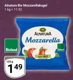 Globus Alnatura Bio Mozzarella Angebot
