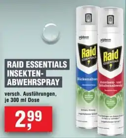 Handelshof Raid Essentials Insekten-Abwehrspray Angebot