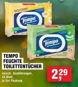 Handelshof Tempo Feuchte Toilettentücher Angebot
