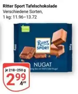 Globus Ritter Sport Tafelschokolade NUGAT Angebot