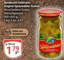 Globus Spreewald Feldmann Original Spreewälder Gurken Angebot