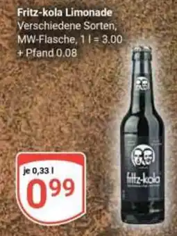 Globus Fritz-kola Limonade Angebot