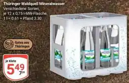 Globus Thüringer Waldquell Mineralwasser Angebot