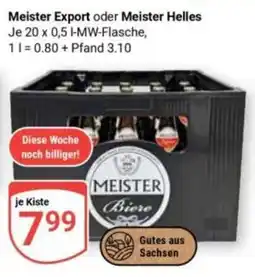 Globus Meister Export oder Meister Helles Angebot