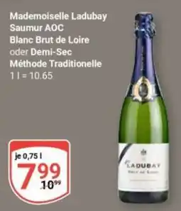 Globus Mademoiselle Ladubay Saumur AOC Blanc Brut de Loire Angebot