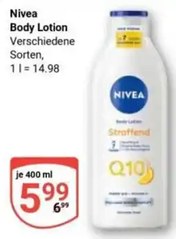 Globus Nivea Body Lotion Angebot