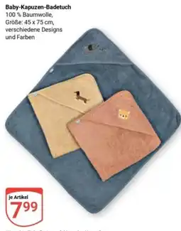Globus Baby-Kapuzen-Badetuch Angebot