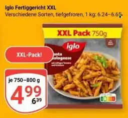 Globus iglo Fertiggericht XXL Angebot