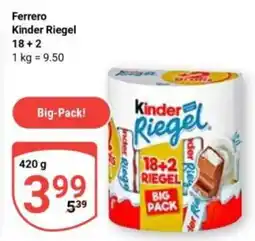 Globus Ferrero Kinder Riegel Angebot